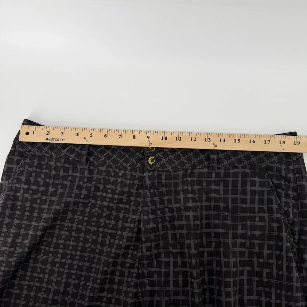 Smartwool Performance Shorts Mens XL Black Grid Plaid Merino Lining Hiking Swim